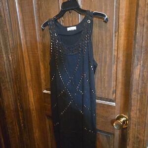 lFree Cilillirc Black Sequin Embellished  Mini Dress